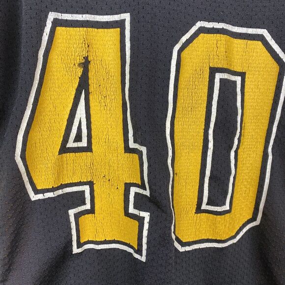 VTG Youth Russell Athletic Pittsburgh Steelers Mesh 40 Jersey Size L Made In USA - Picture 7 of 11